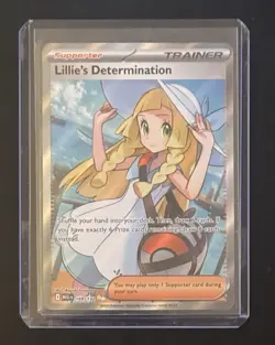 Lillie's Determination 169/132 Secret Rare Pokemon Mega Evolution Full Art NM/M - Image 1