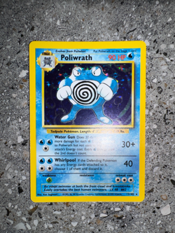 Pokemon TCG Cards Poliwrath 13/102 Base Set Holo Rare EXC - Image 4