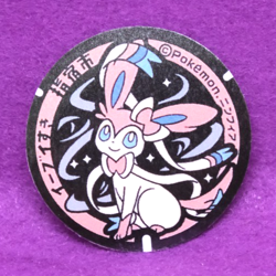 Sylveon Pokemon Manhole Type Seal Sticker Gamefreak Nintendo Japanese F/S - Image 1