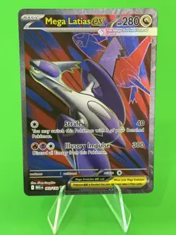 Pokemon Mega Latias ex Mega Evolution Ultra Rare Full Art 163/132 NM!!! - Image 1