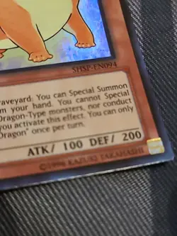 Yugioh - Kidomodo Dragon Super Rare 1st Edition SHSP-EN094 LP - Image 4