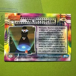 The Invitation #13 Topps Pokemon Card Blue Logo Mewtwo Strikes Back NM - Image 2