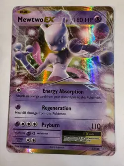 DA101957 Pokemon TCG Mewtwo EX 52/108 Evolutions Holo Rare Card Nintendo - Image 1