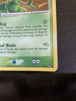 Sceptile 4/17 Holo POP Series 1 Promo Pokemon Card 2004 - Image 5