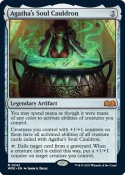 MTG English Agatha's Soul Cauldron NM Foil Wilds of Eldraine - Image 1