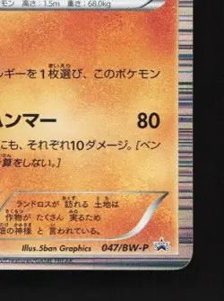 Landorus 047/BW-P LP Black & White Promos Japanese Pokemon Card TCG - Image 3