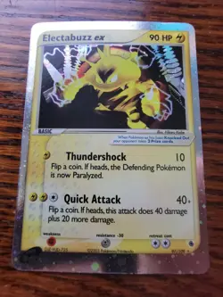 MP! Electabuzz ex 97/109 Ruby and Sapphire Holo Pokemon Card - Image 1