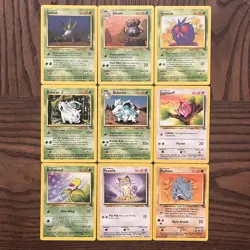 Pokemon Base Set Jungle 9 Card Lot - Image 1