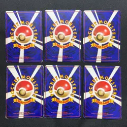 Base Set 1996 Normal Card Set of 6 Japanese Pokemon Card Old Back s007219 - Image 2