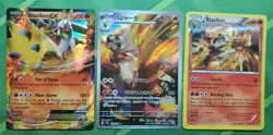 Blaziken Pokemon Card Lot of 3: ex XY54 Promo, 14/111 Holo Rare & 101/98 AR (JP) - Image 1