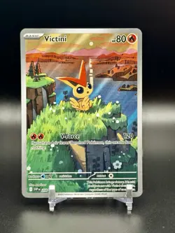 Pokemon Victini #208 Black Star Promo Card Scarlet Violet Holo Foil NM - Image 1