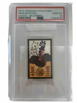 Pokemon Mew & Mewtwo Rare Pokemon Hanafuda Card - PSA 10 Gem Mint EBay Authentic - Image 1