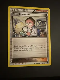 Fossil Researcher - Furious Fists Cosmos Holo 92/111 Holo Rare 2014 Pokemon Card - Image 1