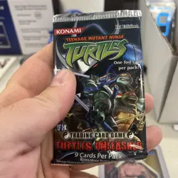 TMNT Turtles Unleashed TCG Booster Pack 🐢🔥 9 Cards 1st Edition New Sealed - Image 1