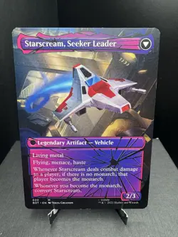 MTG Universes Beyond Transformers Starscream Power Hungry Shattered Glass NM - Image 2