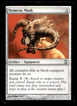 MTG Nemesis Mask LP Light Play Darksteel [1429] - Image 1