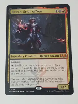 MTG - Rowan, Scion of War - Wilds of Eldraine Regular Mythic Rare - Image 1