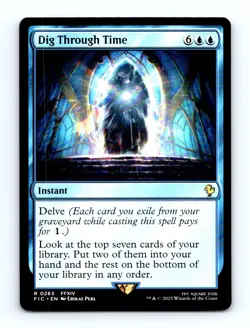 #263 2025 Final Fantasy Commander ~ Dig Through Time Rare - Image 1