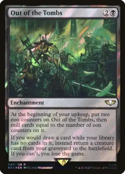 MTG | Out of the Tombs (Surge Foil) | Warhammer 40,000 | 40K | Magic | NM | Rare - Image 1