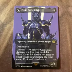 MTG / Cecil, Dark Knight - Borderless / NM & Never Played - Image 1