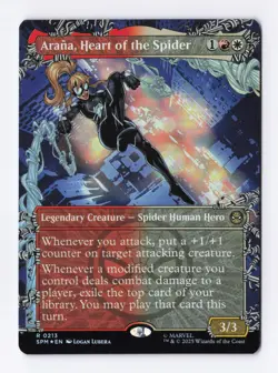 Arana, Heart of the Spider (Borderless) (Foil) (R) MTG Marvel's Spider-Man (SPM) - Image 1