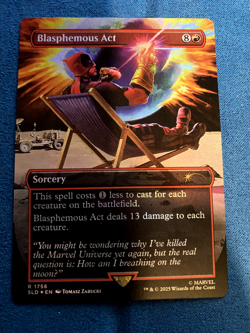 Blasphemous Act (1756) (Rainbow Foil) Secret Lair Drop Foil - Light Play - Image 1