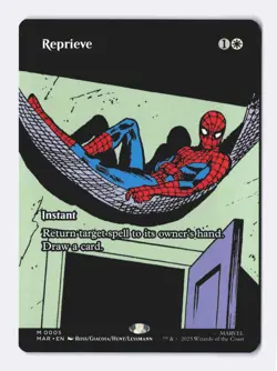 Reprieve (Borderless) 0005 (M) MTG Marvel's Spider-Man Eternal-Legal (MAR) - Image 1