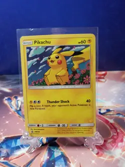 HD Pikachu SM206 Holo Promo Black Star Promo 2019 Pokemon TCG LP - Image 1
