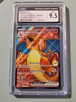 CGC 10 Charizard Ex Pokemon (2023) S&V 151 - 183/165 Ultra Rare - Holo - Image 1