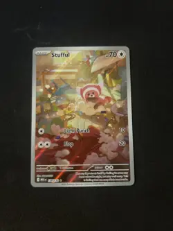 Pokemon TCG Stufful 154/132 Mega Evolution Illustration Rare MINT/Near Mint - Image 1