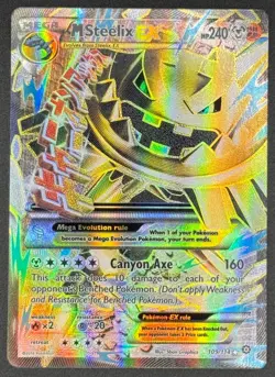 M Steelix EX 109/114 Pokemon TCG XY - Steam Siege Ultra Rare Full Art NM - Image 1
