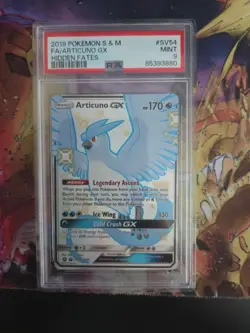 Articuno GX SV54/SV94 Pokemon Hidden Fates: Shiny Vault Holo PSA 9 - Image 1