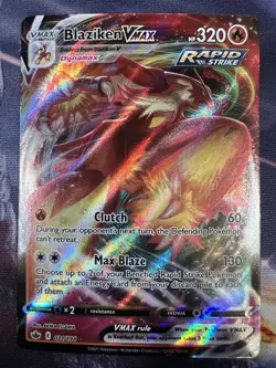 Blaziken VMAX 21/198 Pokemon TCG Chilling Reign Ultra Rare Full Art Foil NM - Image 2