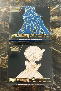 Pokemon Center Mega Evolution Gardevoir Lucario Elite Trainer Box Set 2X Sealed - Image 1