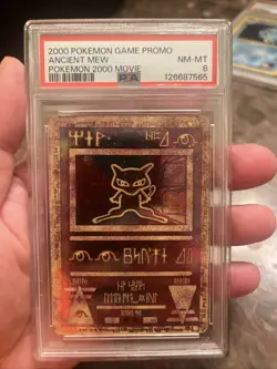 Ancient Mew Promo Pokemon Game The Movie 2000 PSA 8 NM-MT - Image 1