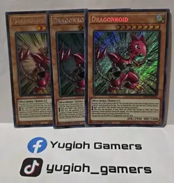 YUGIOH DRAGONROID X3 SECRET BROL LIGHT PLAYED - Image 1