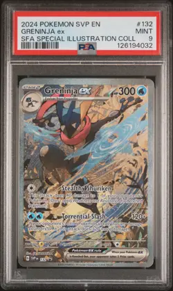 Greninja ex #132 PSA 9 Mint Holo Special Illustration Collection Pokemon Card 🔥 - Image 1