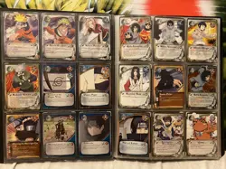 Naruto CCG Sasuke Uchiha Trading Cards binder lot TCG - Image 5