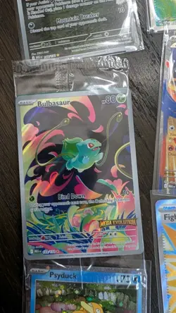 2025 Pokemon Mega Evolutions Card Lot. Illustration Rares, Bulbasaur Sealed Ect. - Image 4