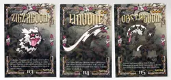 Pokemon Cracked Ice -Prisma Trick or Treat Cards - ZIGZAGOON, LINOONE, OBSTAGOON - Image 1
