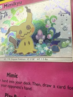 Mimikyu Sun & Moon Black Star Promo SM163 Holo Pokemon TCG Card - Image 2