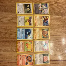 Lot Of 10 Vintage Pokemon Cards Gym Challenge To Firered And Leafgreen - Image 1