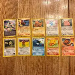 Lot Of 10 Vintage Pokemon Cards Gym Challenge To Firered And Leafgreen - Image 2