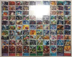 Lot of 100 Japanese Digimon Card Game Card Set Digital Monsters - Image 1