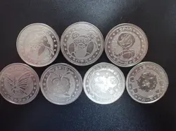 Pokemon Card Meiji Promo Battle Coin x7 Arbok Parasect etc #5513 - Image 1