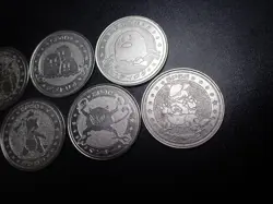 Pokemon Card Meiji Promo Battle Coin x7 Rhydon Dugtrio etc #5498 - Image 2