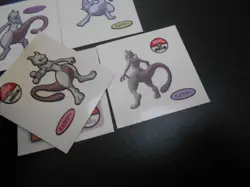 Pokemon Card Daiichi Bread Promo Sticker Mewtwo x5 SET #4254 - Image 4