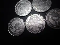 Pokemon Card Meiji Promo Battle Coin x5 Poliwrath Evolutions & Slowbro #5462 - Image 5