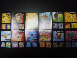 Pokemon Card Carddass Coris Promo Non Holo Sticker 4 SET Pikachu Pichu etc #305 - Image 1
