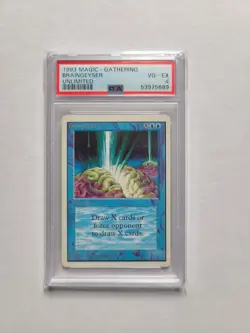MTG Braingeyser 1993 Unlimited PSA 4 VG-EX Vintage Magic The Gathering Card RARE - Image 2